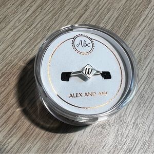 Alex and Ani adjustable “W” ring in Sterling Silver